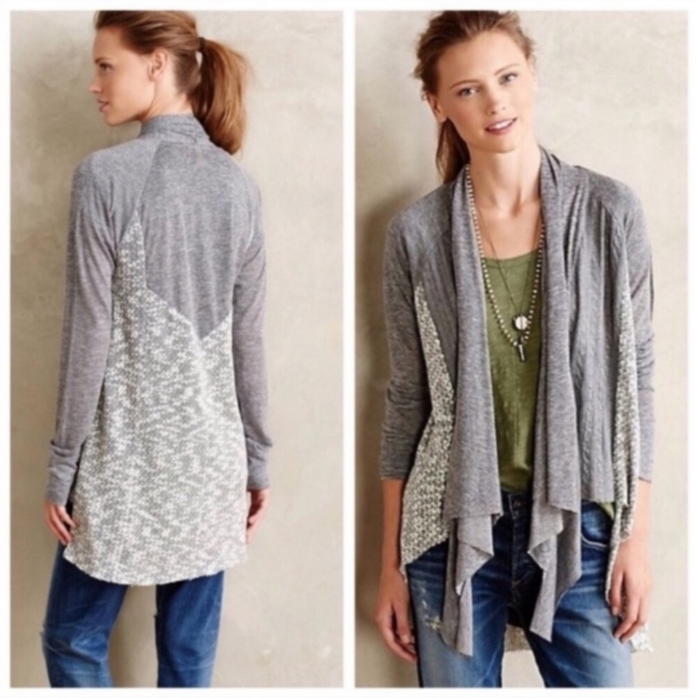 Anthropologie TINY Statigraphy Open Cardigan